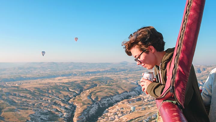 Beautiful landscape of Cappadocia