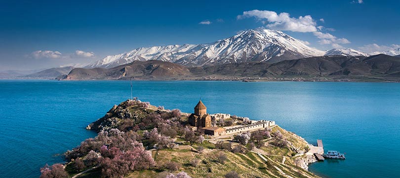 Akdamar Island in Lake Van